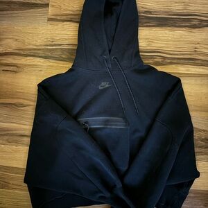 Nike Black Hoodie with Drawstring